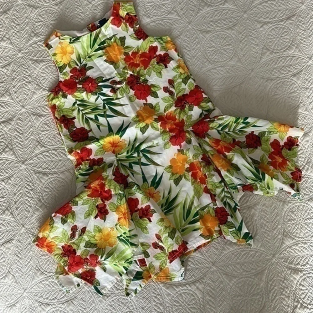 Gap Dress 5T Floral Sleeveless Uneven Hem